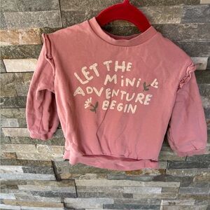🌼$5 bundle only🌼H&M Kids Pink Adventure Sweatshirt